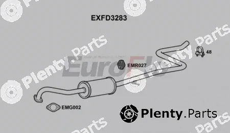 EuroFlo EXFD3283 — Centre Muffler