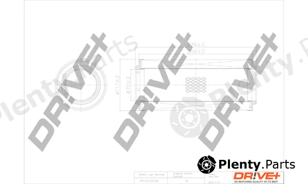 Dr!ve+ DP1110.10.0726 — Air Filter