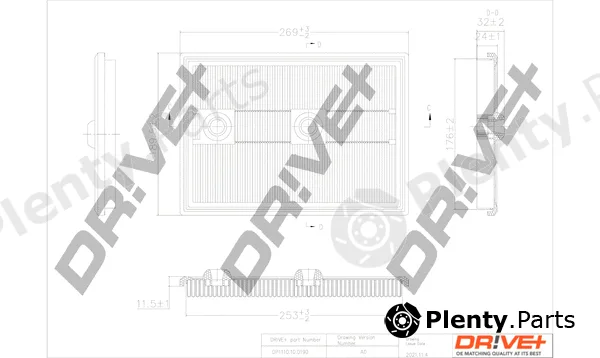 Dr!ve+ DP1110.10.0190 — Air Filter
