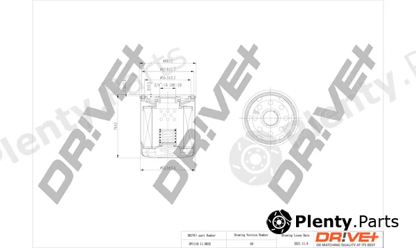 Dr!ve+ DP1110.11.0032 — Oil Filter