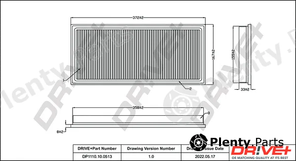 Dr!ve+ DP1110.10.0513 — Air Filter