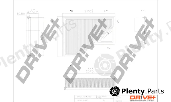 Dr!ve+ DP1110.10.0685 — Air Filter