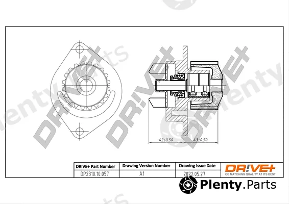 Dr!ve+ DP2310.10.057 — Water Pump, engine cooling