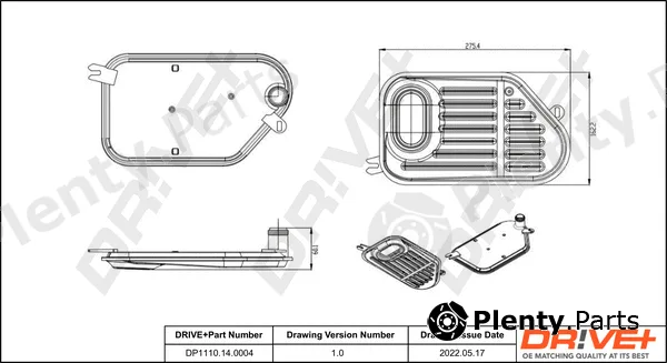Dr!ve+ DP1110.14.0004 — Hydraulic Filter, automatic transmission