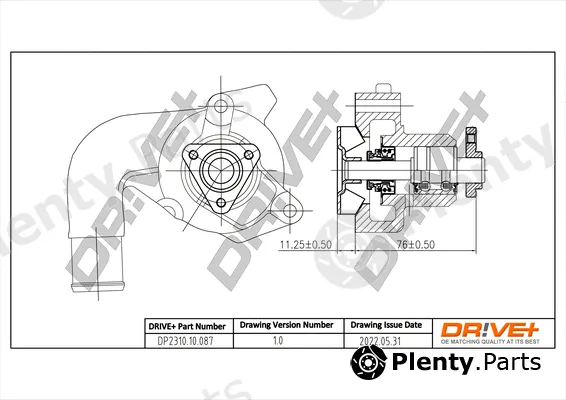 Dr!ve+ DP2310.10.087 — Water Pump, engine cooling