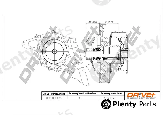 Dr!ve+ DP2310.10.088 — Water Pump, engine cooling