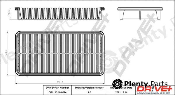 Dr!ve+ DP1110.10.0574 — Air Filter