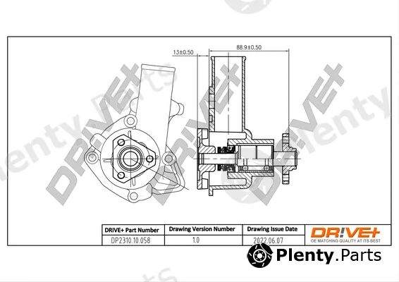 Dr!ve+ DP2310.10.058 — Water Pump, engine cooling
