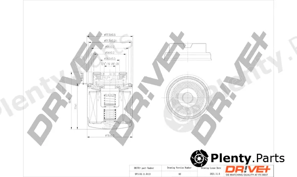 Dr!ve+ DP1110.11.0113 — Oil Filter