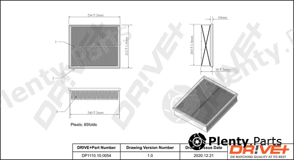 Dr!ve+ DP1110.10.0054 — Air Filter