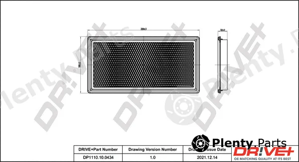 Dr!ve+ DP1110.10.0434 — Air Filter