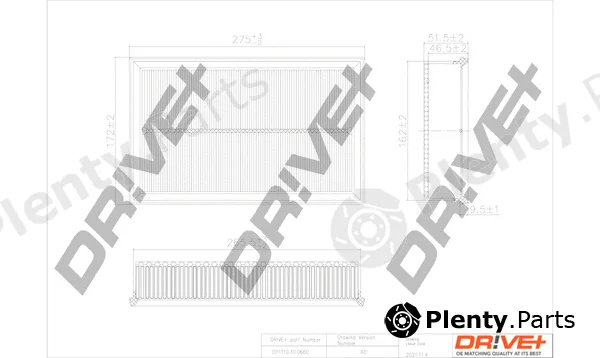 Dr!ve+ DP1110.10.0660 — Air Filter