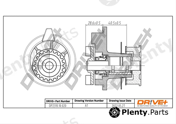 Dr!ve+ DP2310.10.020 — Water Pump, engine cooling