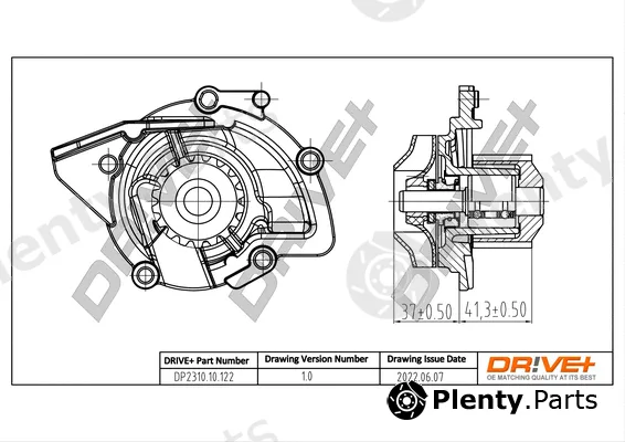 Dr!ve+ DP2310.10.122 — Water Pump, engine cooling