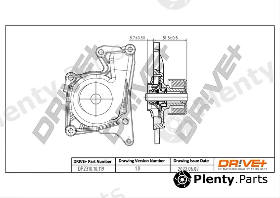 Dr!ve+ DP2310.10.119 — Water Pump, engine cooling