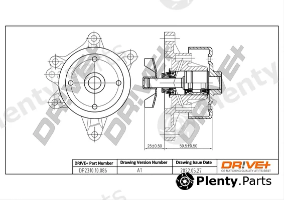 Dr!ve+ DP2310.10.086 — Water Pump, engine cooling
