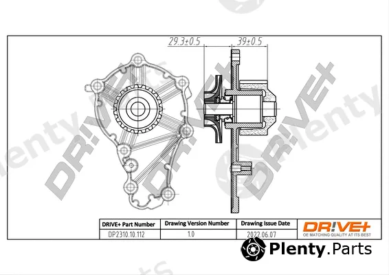 Dr!ve+ DP2310.10.112 — Water Pump, engine cooling