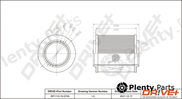 Dr!ve+ DP1110.10.0759 — Air Filter