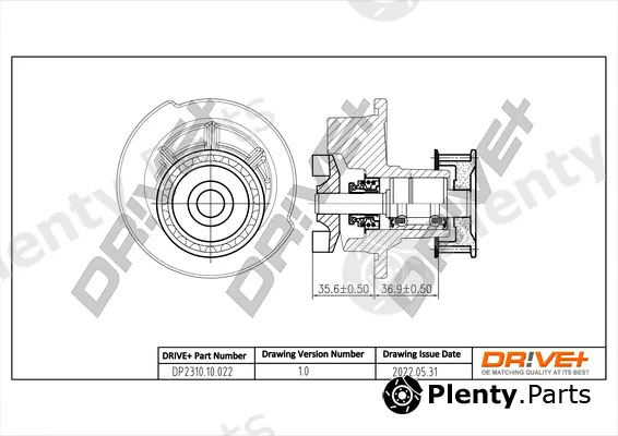 Dr!ve+ DP2310.10.022 — Water Pump, engine cooling