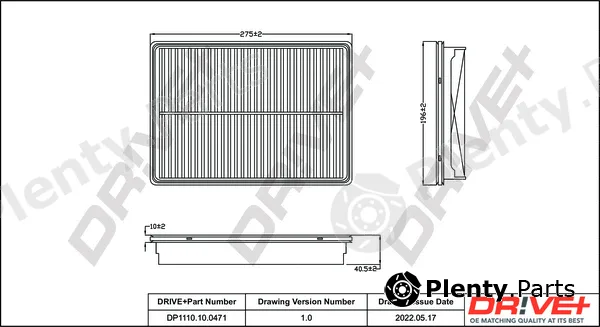 Dr!ve+ DP1110.10.0471 — Air Filter