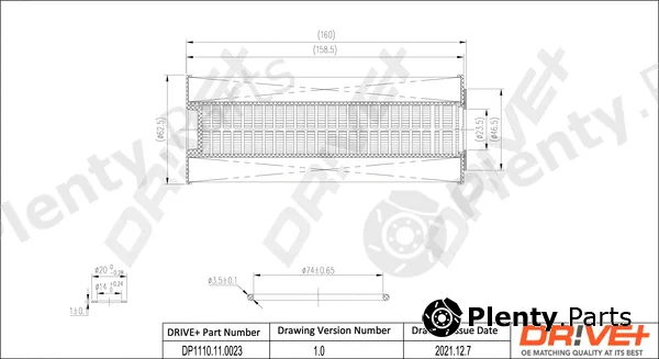 Dr!ve+ DP1110.11.0023 — Oil Filter