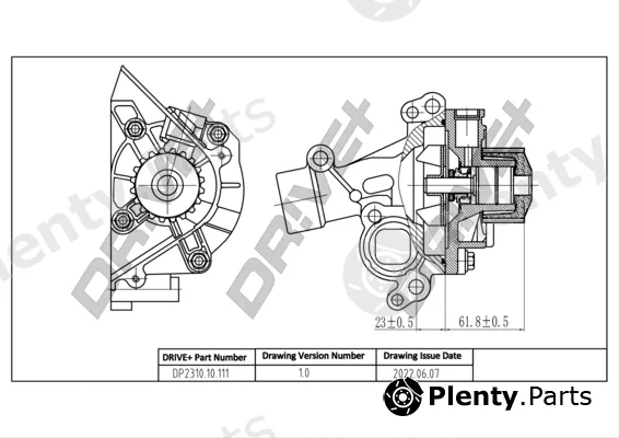 Dr!ve+ DP2310.10.111 — Water Pump, engine cooling