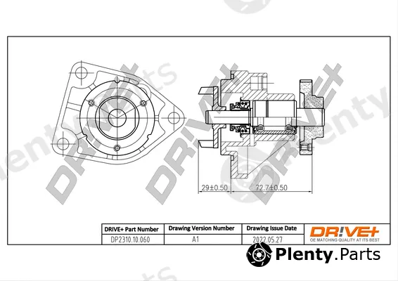 Dr!ve+ DP2310.10.060 — Water Pump, engine cooling