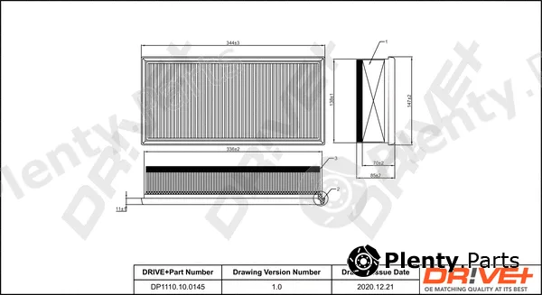 Dr!ve+ DP1110.10.0145 — Air Filter