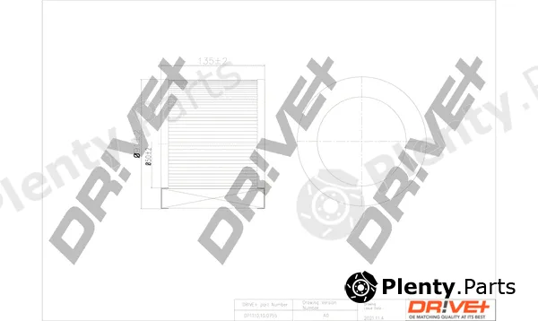 Dr!ve+ DP1110.10.0755 — Air Filter