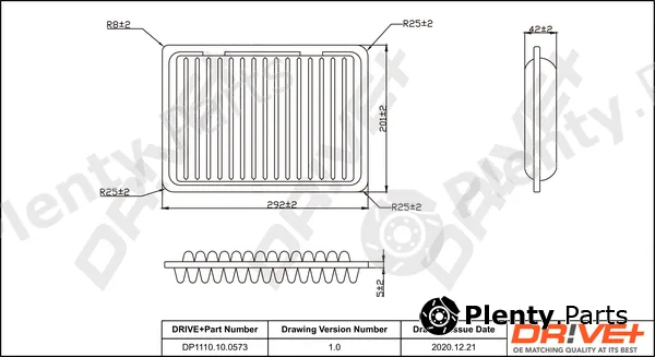 Dr!ve+ DP1110.10.0573 — Air Filter