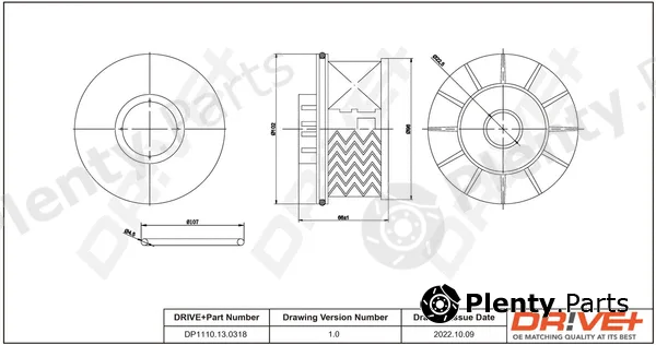 Dr!ve+ DP1110.13.0318 — Fuel Filter