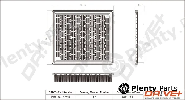 Dr!ve+ DP1110.10.0212 — Air Filter