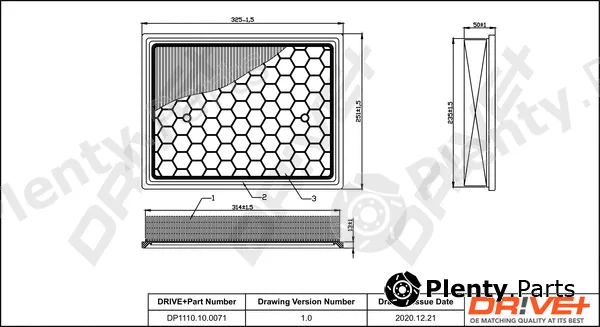 Dr!ve+ DP1110.10.0071 — Air Filter