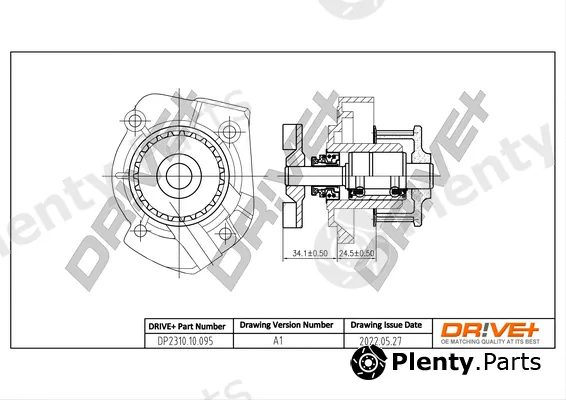 Dr!ve+ DP2310.10.095 — Water Pump, engine cooling
