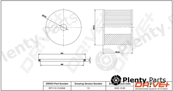 Dr!ve+ DP1110.13.0048 — Fuel Filter