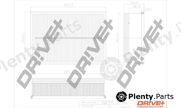 Dr!ve+ DP1110.10.0188 — Air Filter