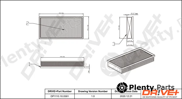 Dr!ve+ DP1110.10.0581 — Air Filter