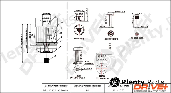 Dr!ve+ DP1110.13.0165 — Fuel Filter