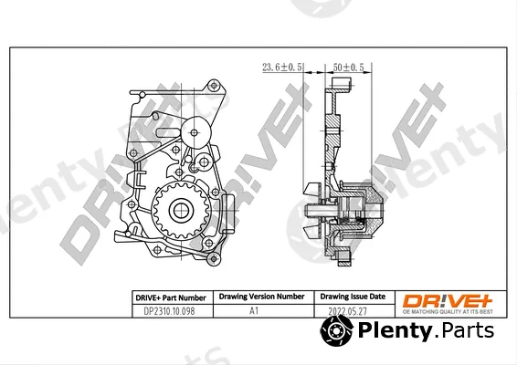 Dr!ve+ DP2310.10.098 — Water Pump, engine cooling
