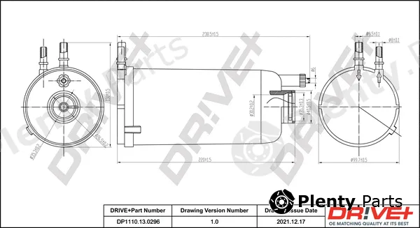 Dr!ve+ DP1110.13.0296 — Fuel Filter