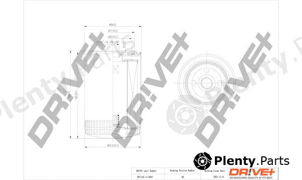 Dr!ve+ DP1110.11.0321 — Oil Filter