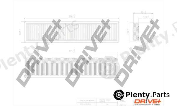 Dr!ve+ DP1110.10.0541 — Air Filter