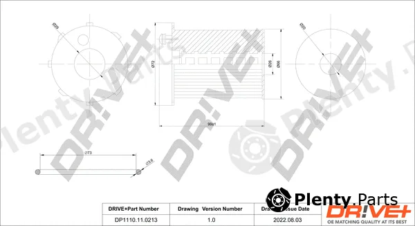 Dr!ve+ DP1110.11.0213 — Oil Filter