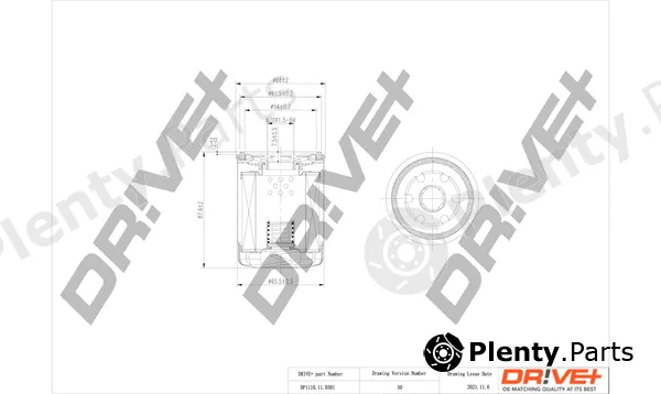 Dr!ve+ DP1110.11.0301 — Oil Filter