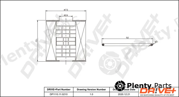 Dr!ve+ DP1110.11.0210 — Oil Filter