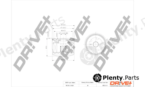 Dr!ve+ DP1110.11.0310 — Oil Filter