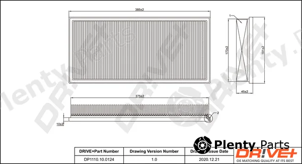 Dr!ve+ DP1110.10.0124 — Air Filter