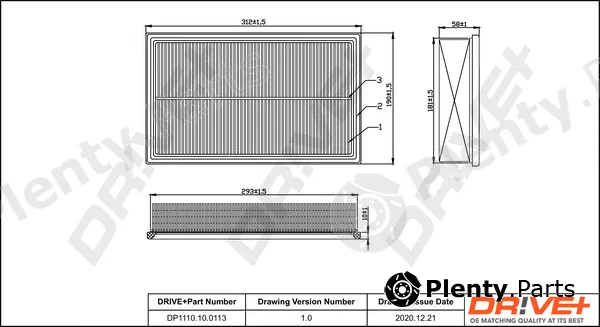 Dr!ve+ DP1110.10.0113 — Air Filter