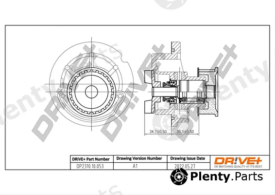 Dr!ve+ DP2310.10.053 — Water Pump, engine cooling