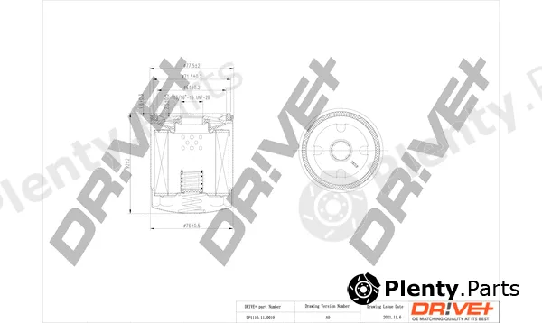Dr!ve+ DP1110.11.0019 — Oil Filter